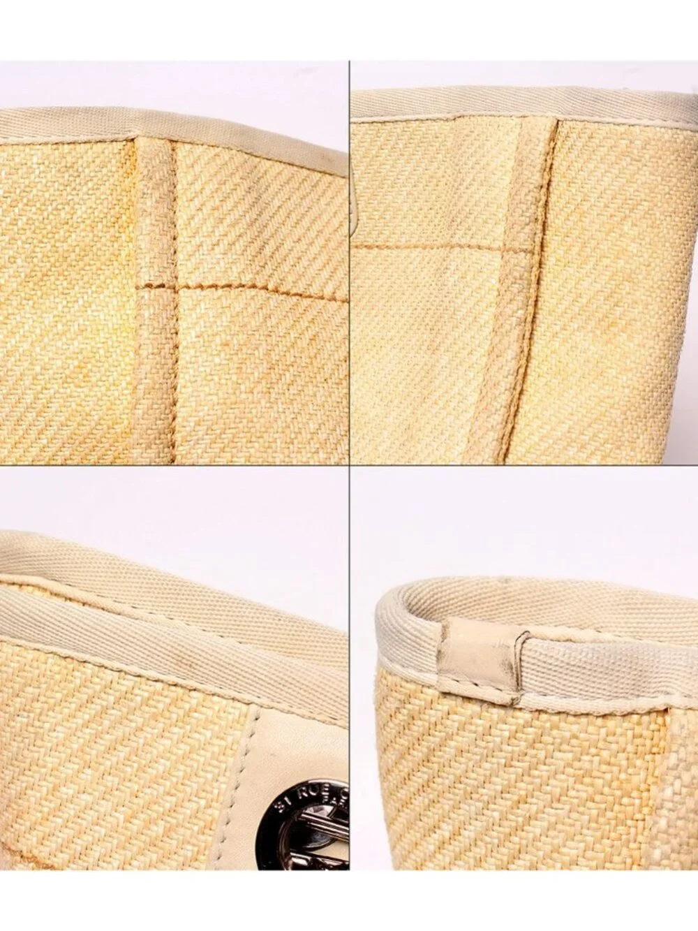 Chanel Chain Tote Shoulder Bag Silver 17 Deauville